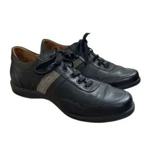 Mephisto Bonito Air Jet Shoes Men’s Size 8 Comfort Walking Black Leather Laced