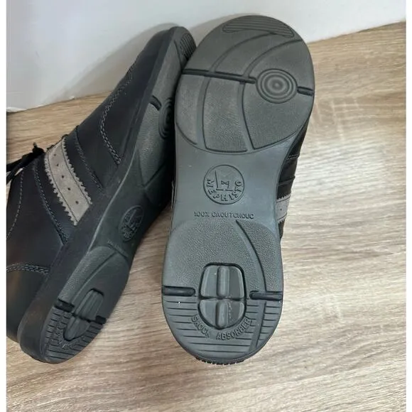 Mephisto Bonito Air Jet Shoes Men’s Size 8 Comfort Walking Black Leather Laced
