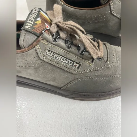 Mephisto Gray Sneakers with Canvas Material and Rubber Sole