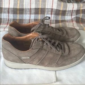 Mephisto Men's Brown Suede Sneakers