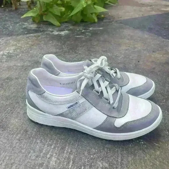 Mephisto Womens EUR 6.5/ US 9 Ruby Steel Leather Shoes Nubuck Walking Sneakers