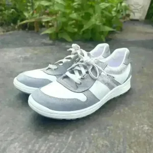 Mephisto Womens EUR 6.5/ US 9 Ruby Steel Leather Shoes Nubuck Walking Sneakers