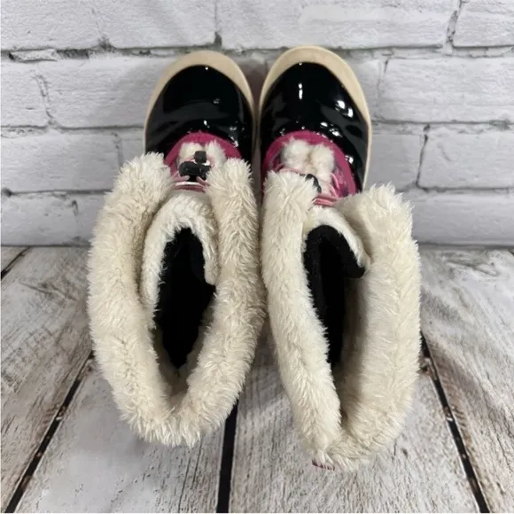 Merrell Girls Spruzzi Waterproof Rain / Snow Boots Size 5 Pink Floral