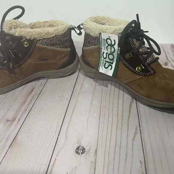 Merrell Kamori Chill Brown Suede Dark Earth Womens Winter Hiking Boots Sz 7.5 NW