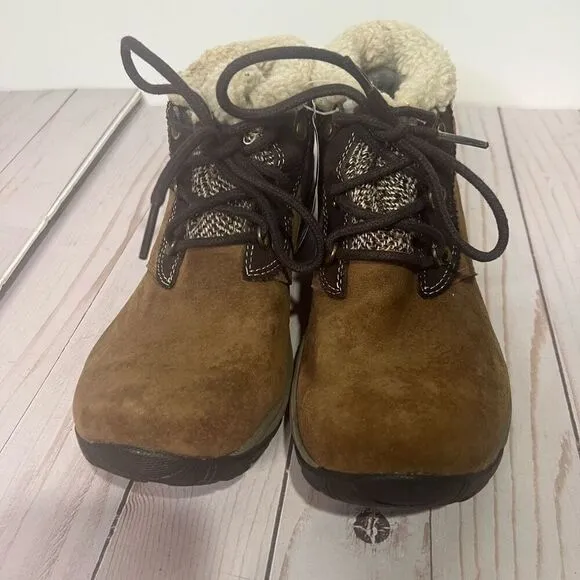 Merrell Kamori Chill Brown Suede Dark Earth Womens Winter Hiking Boots Sz 7.5 NW