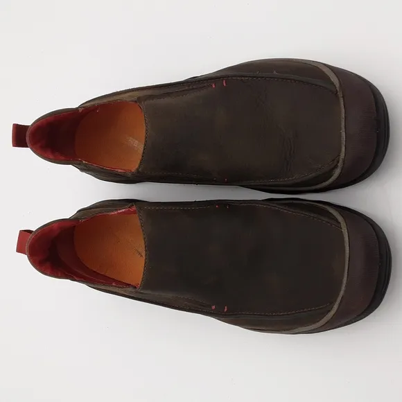 Merrell Kaolin Cocoa Brown Leather Slip on Shoes mens 12 air cushion kiking