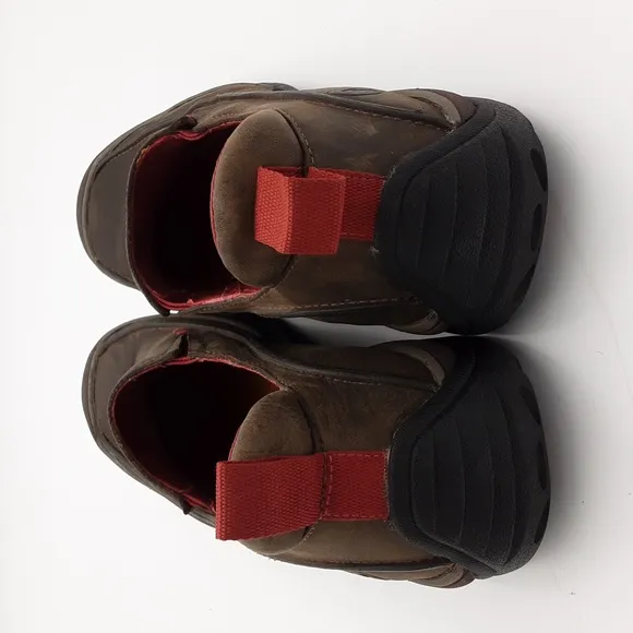 Merrell Kaolin Cocoa Brown Leather Slip on Shoes mens 12 air cushion kiking