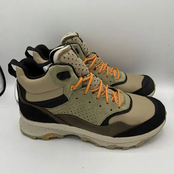 Merrell Men's Speed Solo Mid Clay/Olive Waterproof Hiking Boots J004535-Sz 9.5