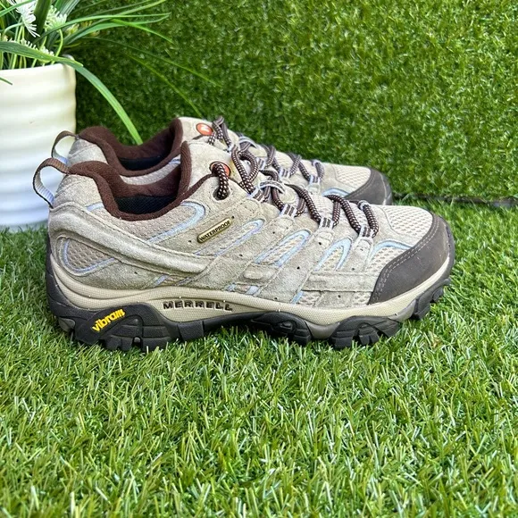 MERRELL Moab 3 Gore waterproof Brindle trail Hiking Shoes size 7.5 women’s