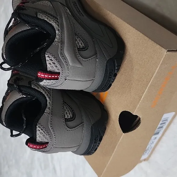 Merrell MOAB Kids' Gray and Black Hiking Boots
