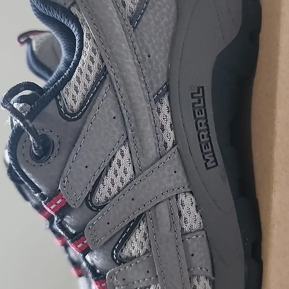 Merrell MOAB Kids' Gray and Black Hiking Boots