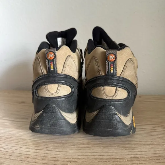 Merrell Pulse II Vibram Waterproof Hiking Boots Loden Taupe Mens Size 10