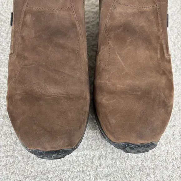 Merrell Shoes Mens 12 Brown Jungle Moc Nubuc Waterproof Slip-On Comfort Hiking
