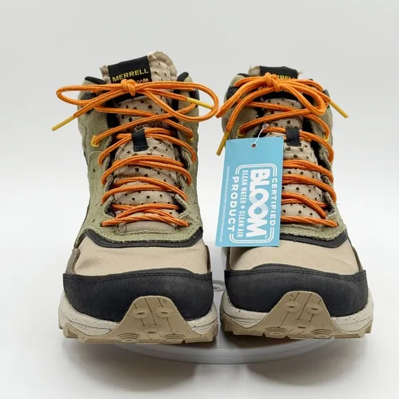 Merrell Speed Solo Mid Waterproof Hiking Boots Size 9.0 Mens Clay Olive NEW