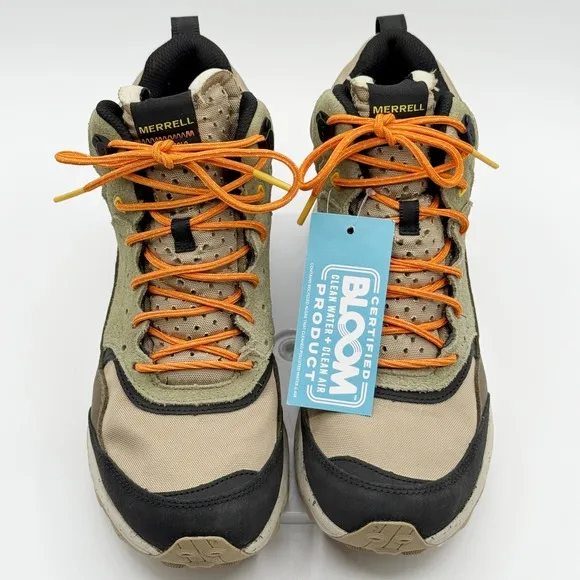 Merrell Speed Solo Mid Waterproof Hiking Boots Size 9.0 Mens Clay Olive NEW