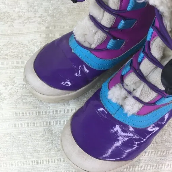 Merrell Spruzzi Waterproof Boot (Little Kid/Big Kid) Purple/Blue 4 US Big Kid