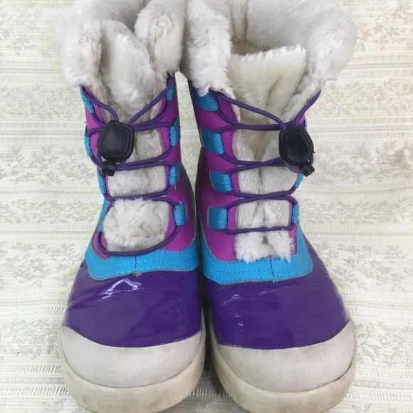 Merrell Spruzzi Waterproof Boot (Little Kid/Big Kid) Purple/Blue 4 US Big Kid