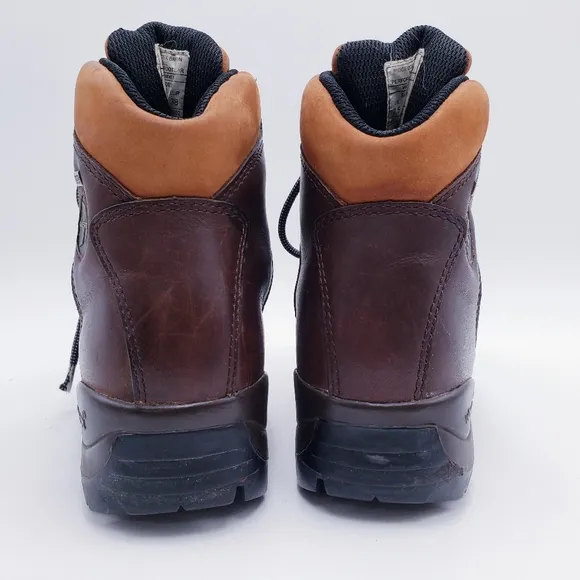 Merrell Summit Dark Brown Leather Hiking Boots Goretex Vibram Womens Size 7.5