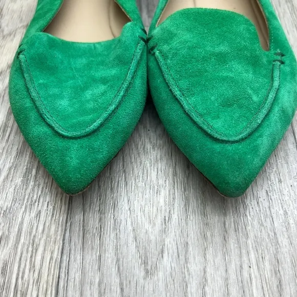 M.Gemi Green Pointed Flats
