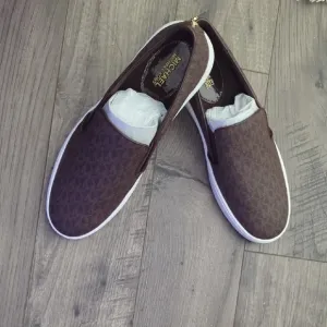 Michael Kors Brown Slip-On Shoes