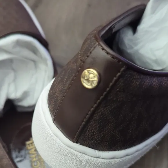 Michael Kors Brown Slip-On Shoes
