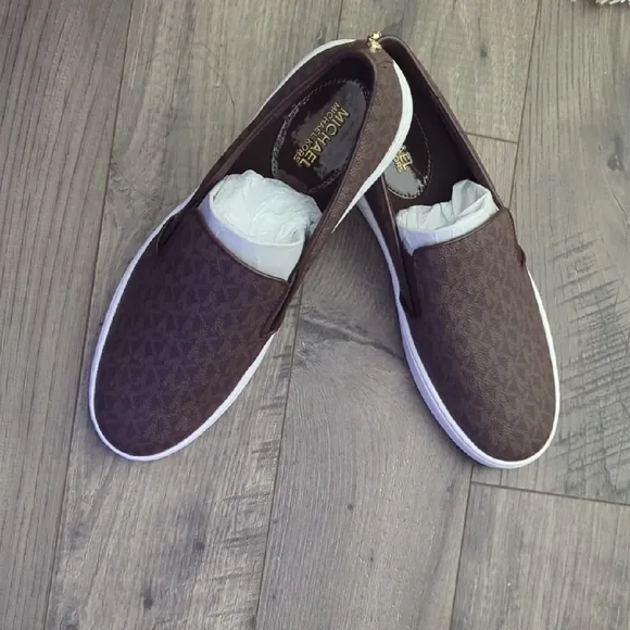 Michael Kors Brown Slip-On Shoes