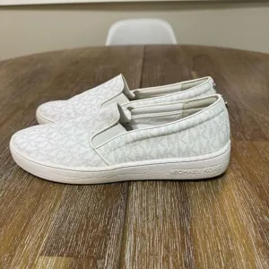 Michael Kors Keaton Slip On Sneakers White Sz 8.5