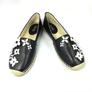 Michael Kors Lola Leather Espadrille Flats Shoes 7