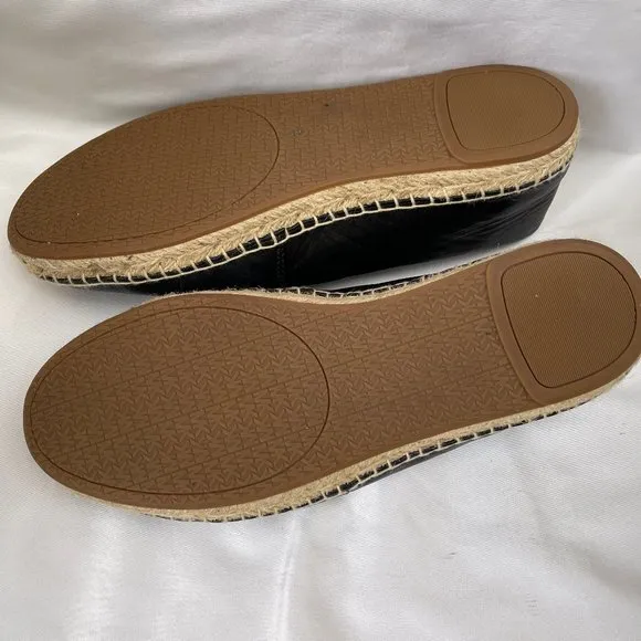 Michael Kors Lola Leather Espadrille Flats Shoes 7