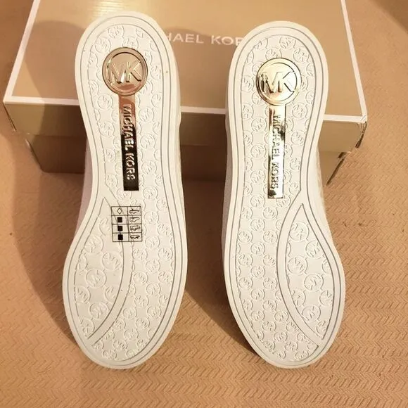 Michael Kors MK City Leather Canvas Sneakers NWT