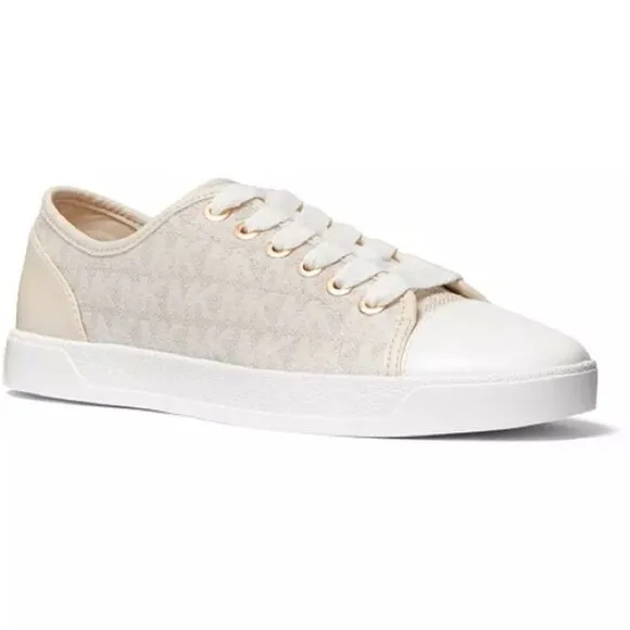 Michael Kors MK City Leather Canvas Sneakers NWT