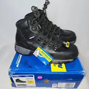 Michelin Hydroedge Waterproof Work Boot XHY866 in BLK, Size 8W, NIB