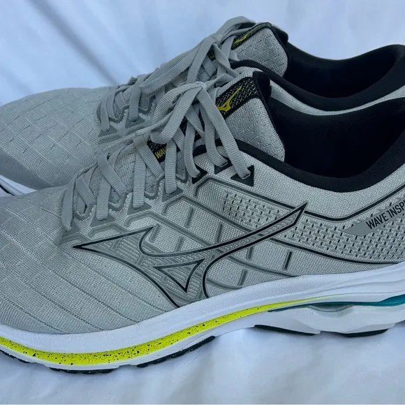 Mizuno Wave Inspire 18 Mens Grey  Athletic Running Shoes Size 12