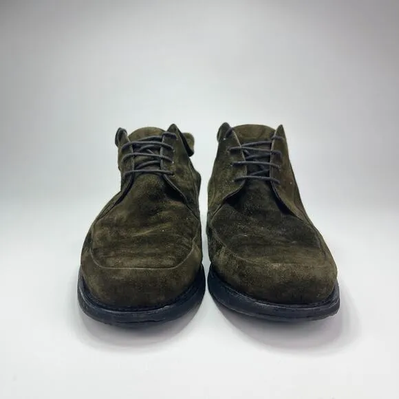 Moreschi Russell Bromley Olive Green Suede Ankle Casual Boots Shoes Mens Size 10