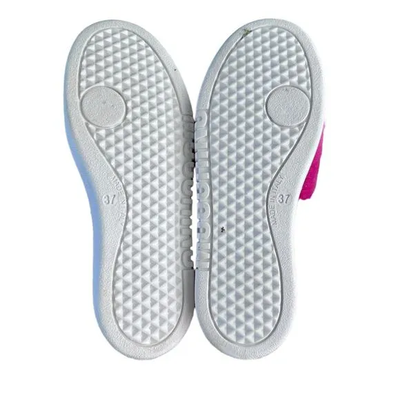 Moschino soft M sneakers faux fur size 37 US 7 twee slip-on made in Italy