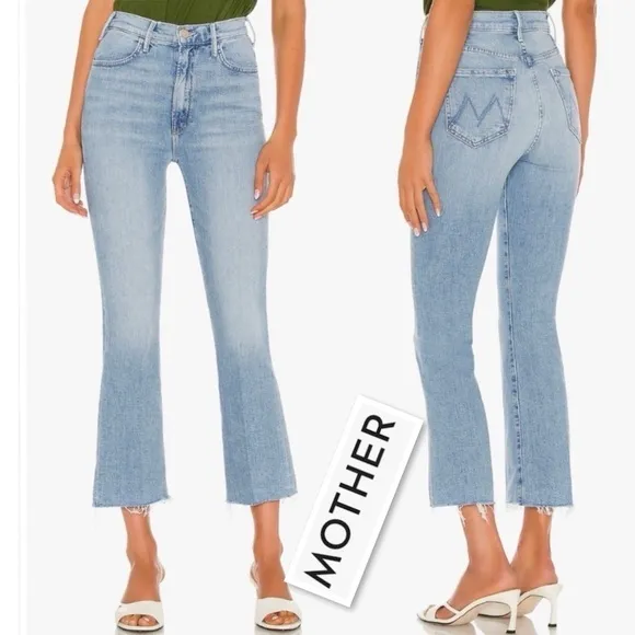 MOTHER The Hustler Ankle Fray In Shaken, Not Stirred  Wash Size 25