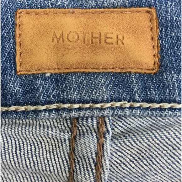 MOTHER The Hustler Ankle Fray In Shaken, Not Stirred  Wash Size 25