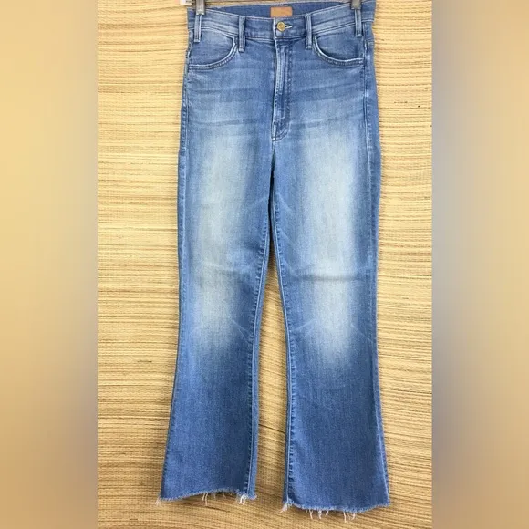 MOTHER The Hustler Ankle Fray In Shaken, Not Stirred  Wash Size 25