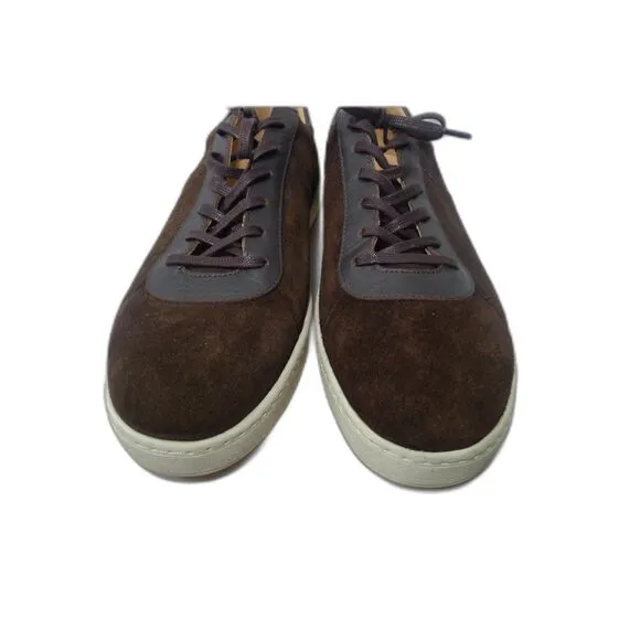Mulo Waxed Suede Sneakers - Brown 11