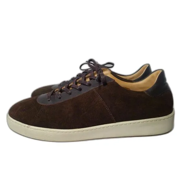 Mulo Waxed Suede Sneakers - Brown 11