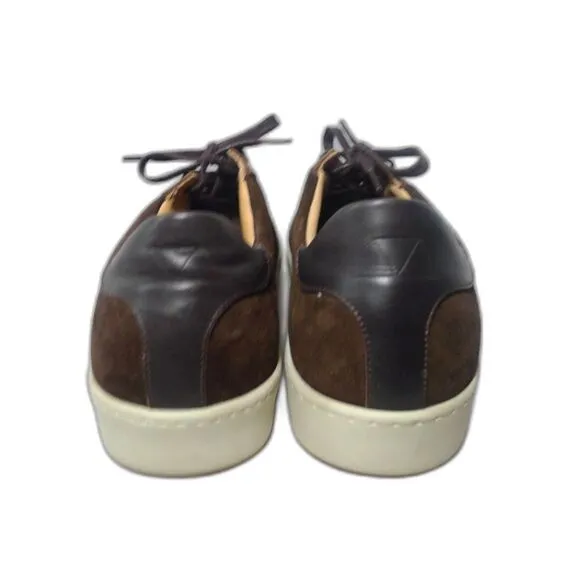 Mulo Waxed Suede Sneakers - Brown 11