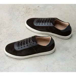 Mulo Waxed Suede Sneakers - Brown 11