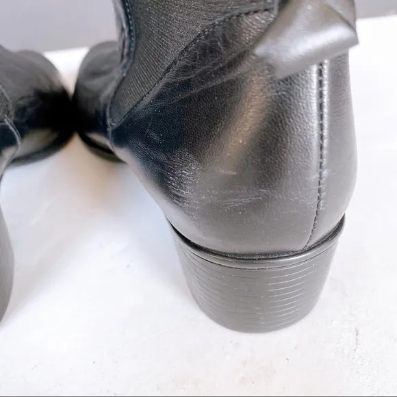 Munro Shari Black Leather Ankle Boots US8.5 ($239)