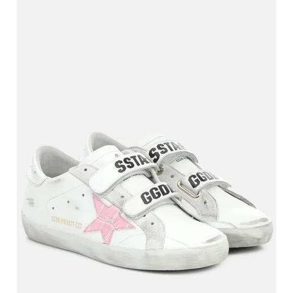 Mytheresa Golden Goose White Exclusive Old School Leather Sneakers Size 8