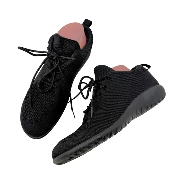 NAOT Footwear Women's Size US 9 EU 40 Lace Up Kuko Shoe black knit