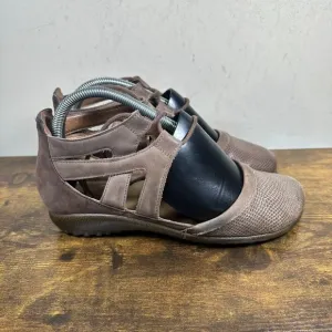 Naot Kata Gladiator Leather Brown‎ Flats Shoes Women's Size 39