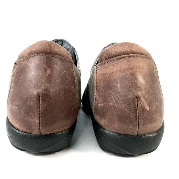 Naot Tane Size 8 Loafer Shoes Slip-on Comfort Flats Casual Lagenlook Brown Grey