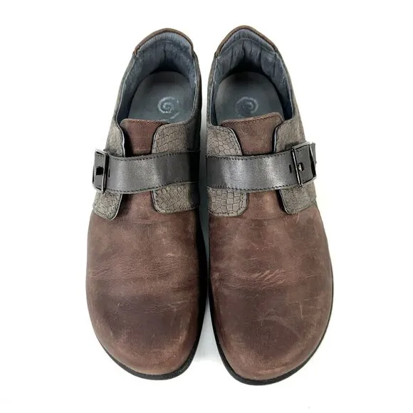 Naot Tane Size 8 Loafer Shoes Slip-on Comfort Flats Casual Lagenlook Brown Grey