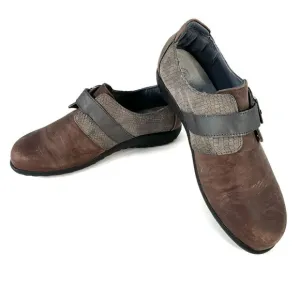 Naot Tane Size 8 Loafer Shoes Slip-on Comfort Flats Casual Lagenlook Brown Grey