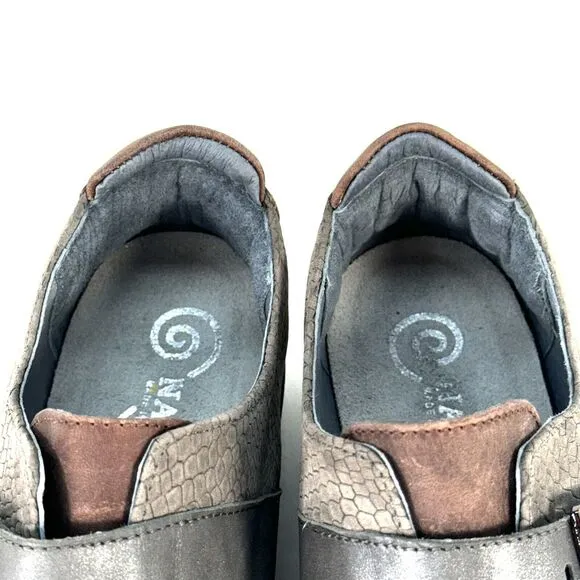 Naot Tane Size 8 Loafer Shoes Slip-on Comfort Flats Casual Lagenlook Brown Grey